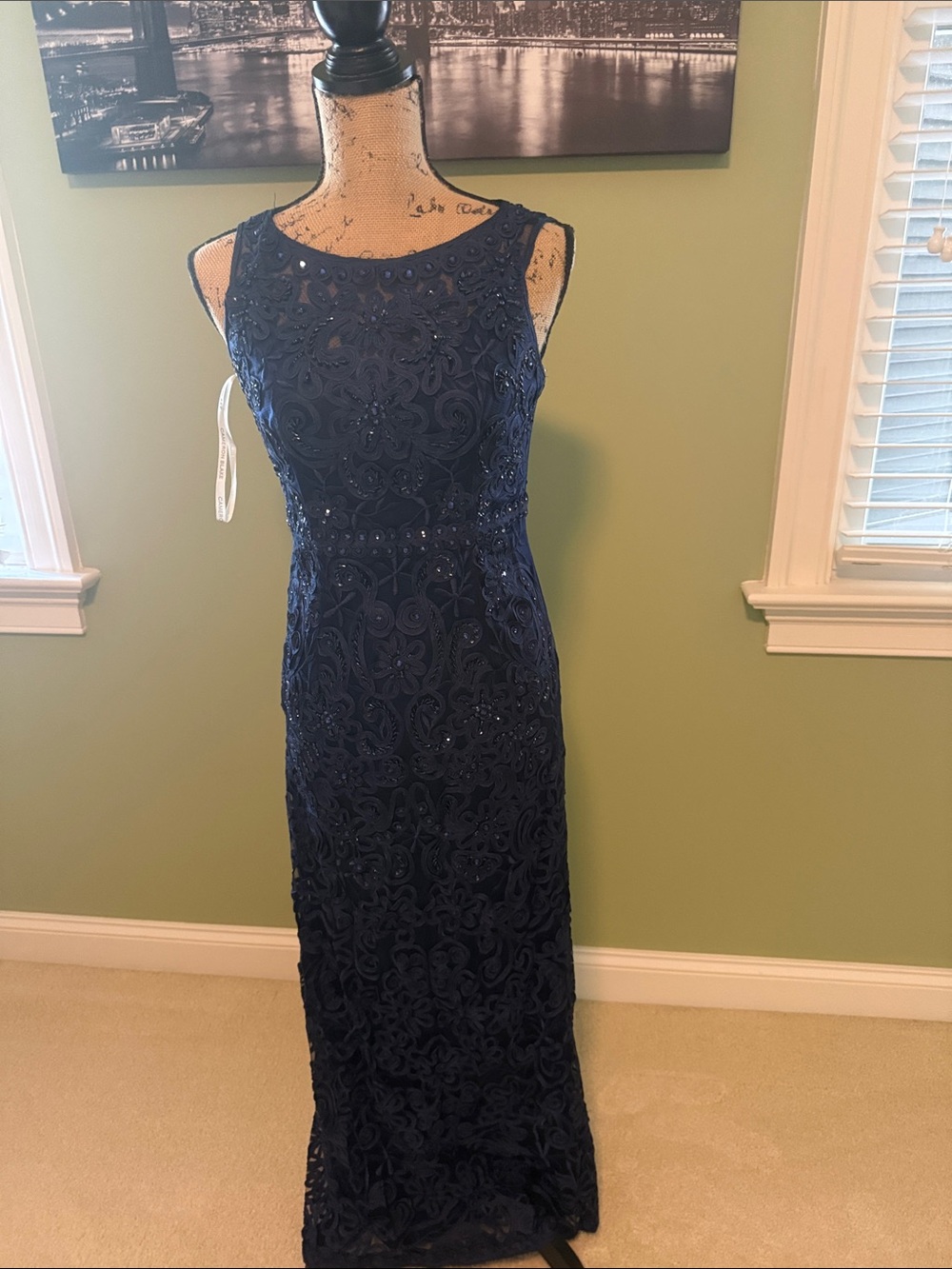 Navy gown